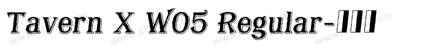 Tavern X W05 Regular字体转换
